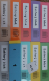 Papierové farebné šatňové,tombolové lístky 1 - 100,Fialové