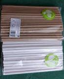 Slamky dl. 25 cm/ pr.8 mm ECO papierové hnedé, alebo biele/ 100 ks