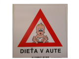 Bezpečnostná samolepka Výstražny symbol  ,,Dieťa v aute ´´