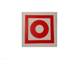 Bezpečnostná samolepka 10 x 10 cm, symbol Tlačidlový hlásič požiaru /1,39 €   