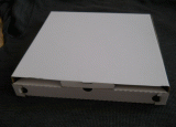 Papierova Krabica biela s potlačou na pizzu, 40 x 40 x 3 cm/ ks
