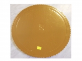 Papierová Tortová kartónová, zlatá podložka hr.3 mm / priemer 30 cm 