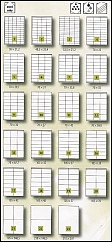 Print etikety biele 48,5 x 25,4/ 44 ks na A4 