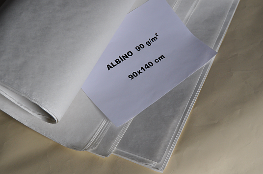 Albino papier 70 x 100 cm, 1 balenie 10 kg, cena za 1 kg = 2.655 €