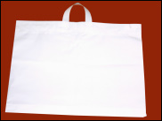 Taška s uškom biela, š 38 x 44 cm /0,04 hrúbka, cena za 1 ks 0,22 € 