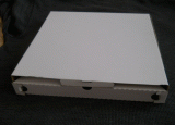 Papierova Krabica bez potlače biela na pizzu, 50 x 50 x 3,5 cm/ ks