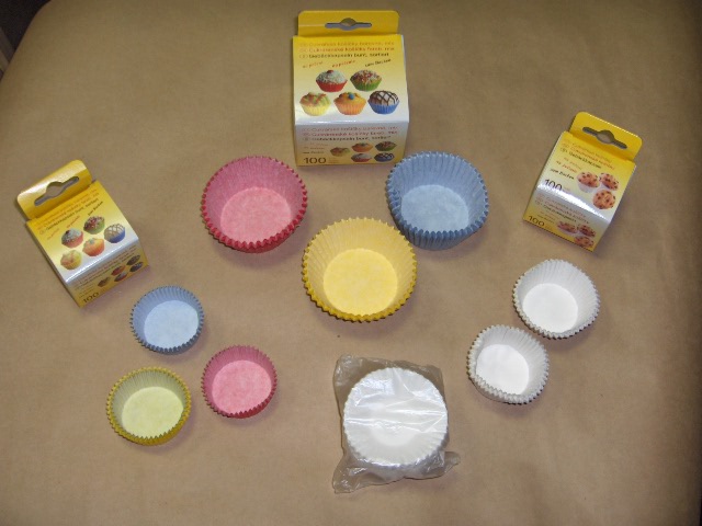 Papierové košíčky Farebné na Muffiny priem. 50 mm/výška 27mm 100 ks,1,55 € s DPH