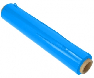 Strečová strojová fólia -  modrá, na obalovanie, š 50 cm /21 µm, 17 kg / 62,89 €