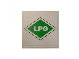 Bezpečnostná samolepka Výstražny symbol LPG plyn