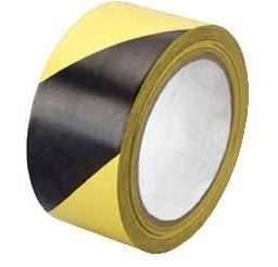 Bezpečnostná Lepiaca páska žlto čierna, 48mm x 50m