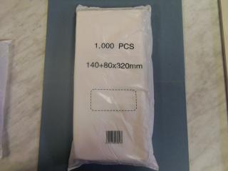 Mikroténové vrecká  8 x 14 x 32 cm/ 1000 ks v balení